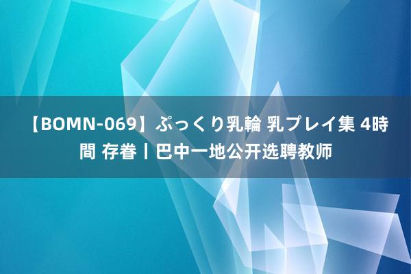 【BOMN-069】ぷっくり乳輪 乳プレイ集 4時間 存眷丨巴中一地公开选聘教师